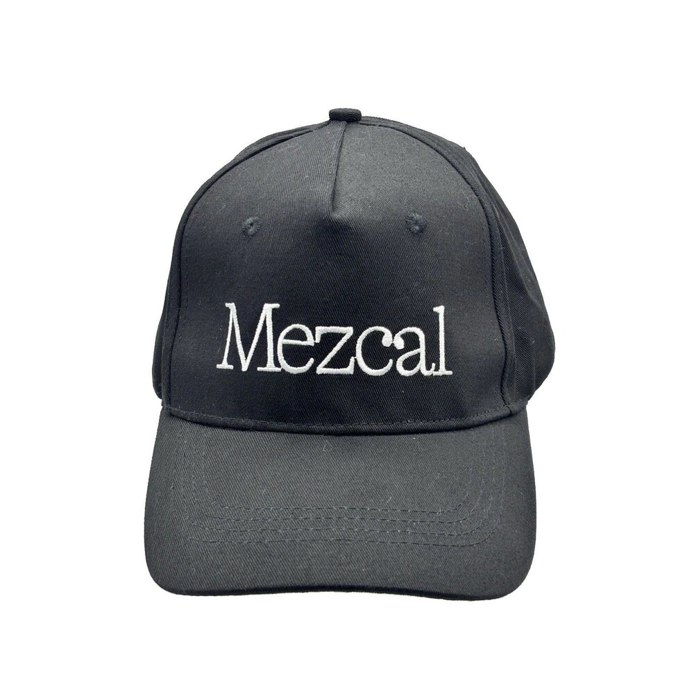 Mezcal Rosaluna Embroidered Hat Strapback Black Hook Loop Baseball Cap